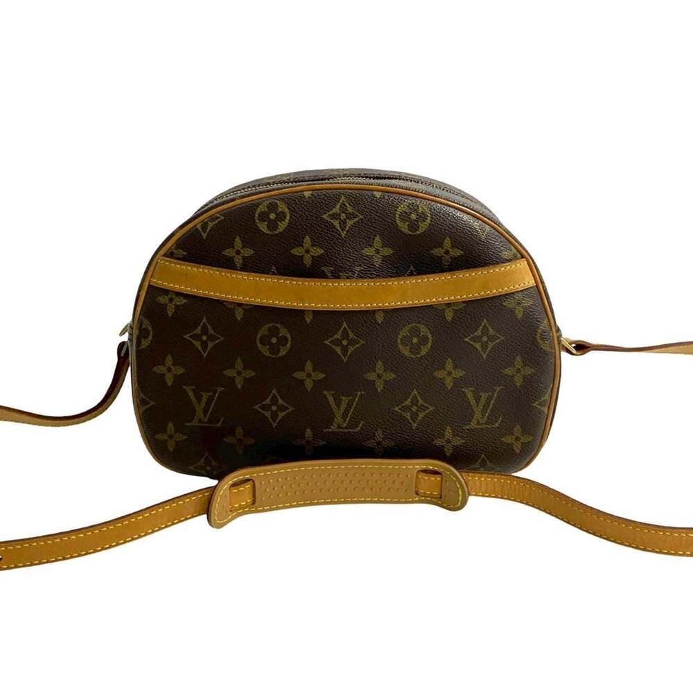 LOUIS VUITTON Authentic Brown Monogram Leather Pochette Shoulder Bag